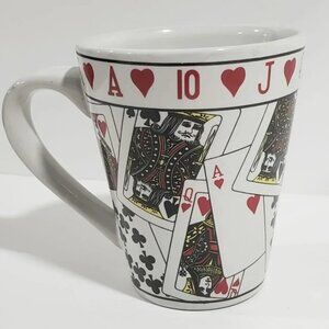 Deco Art by CTG Royal Flush Deck of Cards Coffee Mug Multi-colored